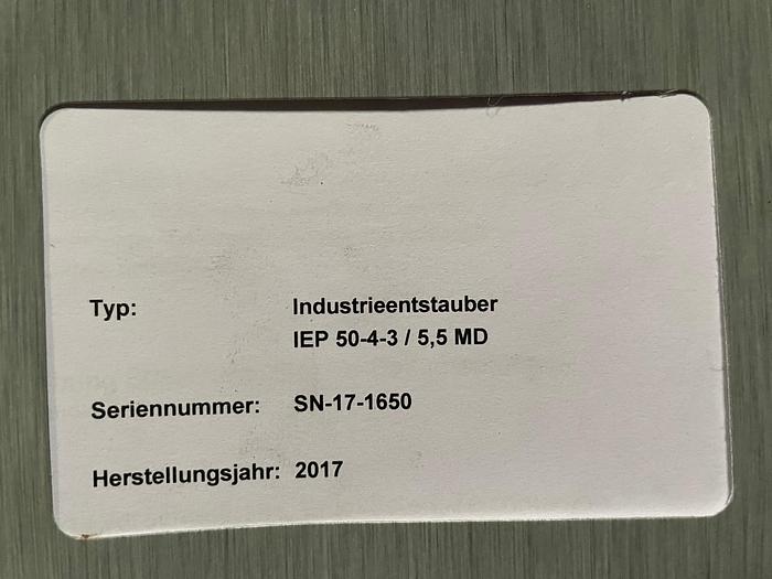 Gebraucht 2017 ULMATEC Absaugtechnik Industrieentstauber IEP 50-4-3 / 5,5 MD