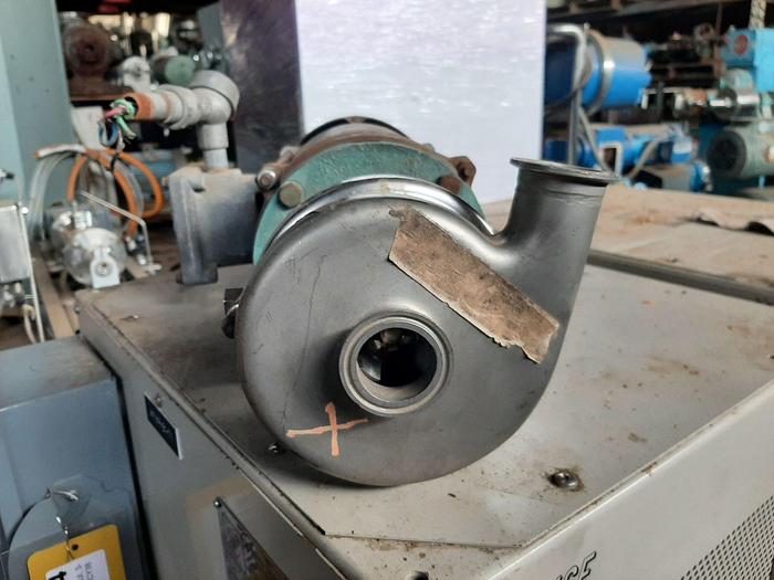 Used Pump, Centrif., 0.75 HP, S/st, 1.5" X 1.5", Sanitary #S738072