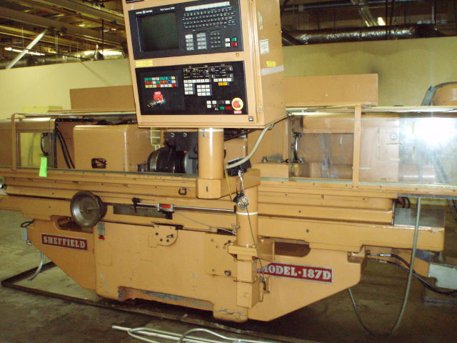 Used 12" x 80" SHEFFIELD "CRUSH­TRUE" Model 187 D CNC Crush Form Cylindrical Grinder; S/N 400824