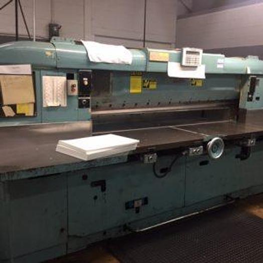 Used 85" (2.15M) SEYBOLD CJH-MS GUILLOTINE CUTTER WITH COMPUTER