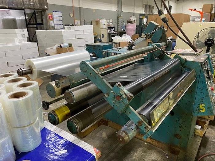 Used 30" WIDE STANFORD 142 LT DOCTOR REWINDER 13" DIAMETER WITH SLITTING