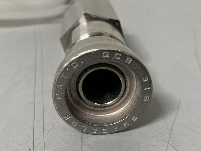 Used Swagelok QCB 316 Quick Connect Stainless Steel Hose Fitting