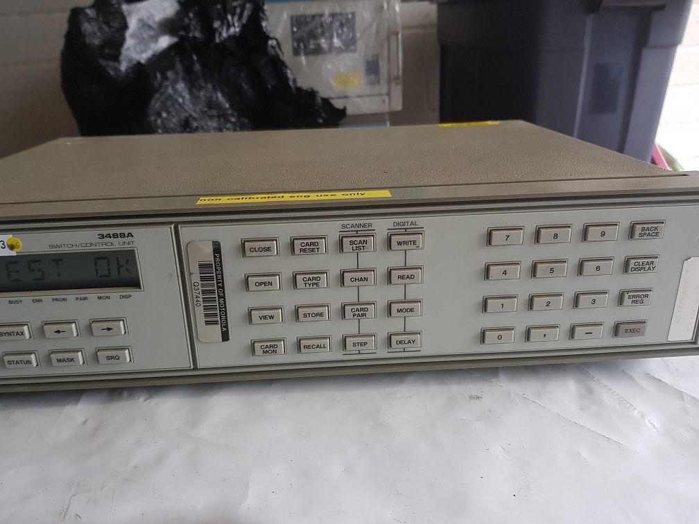 Used Hewlett Packard 3488A Switch Control Unit