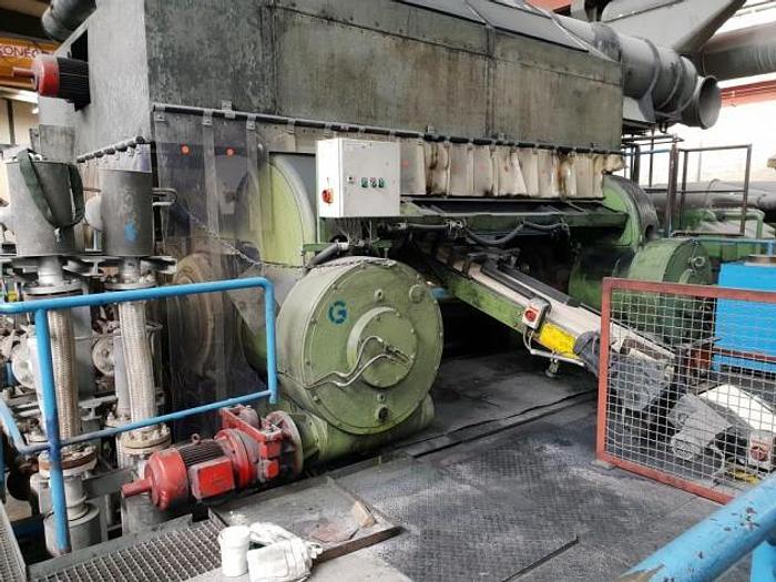 Used 1966 Berstorff 2440 x 850mm 4 roll inverted L