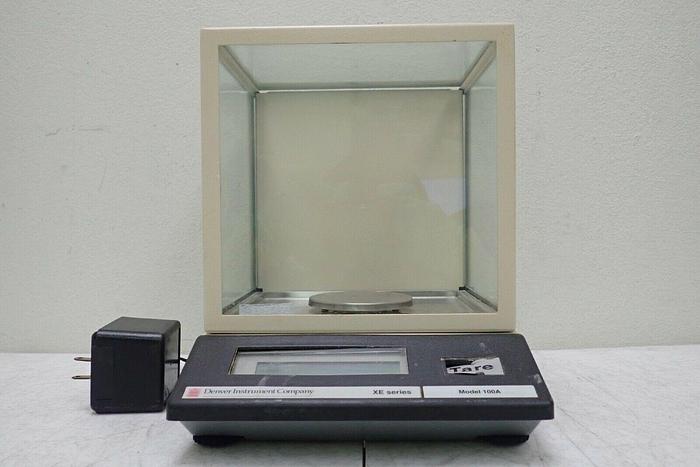 Used Denver Instrument Company Model 100A XE Series Laboratory Balance Scale