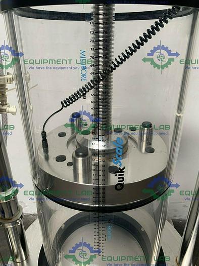 Used Millipore QuikScale GAP 350x800 74 L Chromatography Column w/ Column Bubble Trap