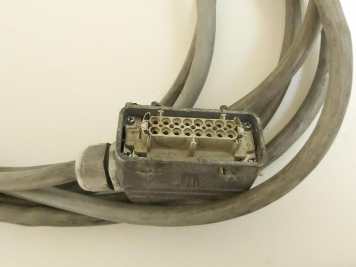 Gebraucht 8m Kabel mit 2 Industrie Steckverbinder, 16p, Weidmüller gebraucht