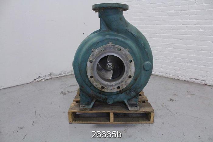 Used Goulds 3175 Pump, 6x8x18, 2/4 Vane 18" Impeller, Stainless Steel Casing #26665