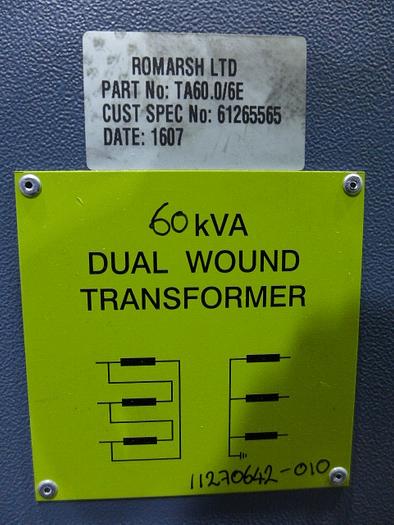 Gebraucht Transformator Romarsh TA 60.0/6E  Trafo 60 kVA fuer CNC Maschine