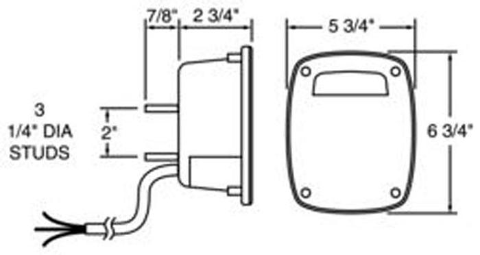 4027 Tail, Stop, Turn Signal, Lamp / Universal, Red