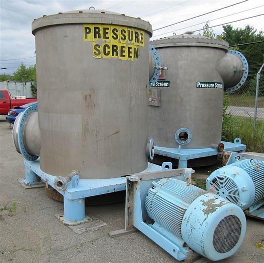Used BIRD MDL CN 70 PRESSURE SCREEN, S/S, 100 PSI .018" (.46MM) SLOT