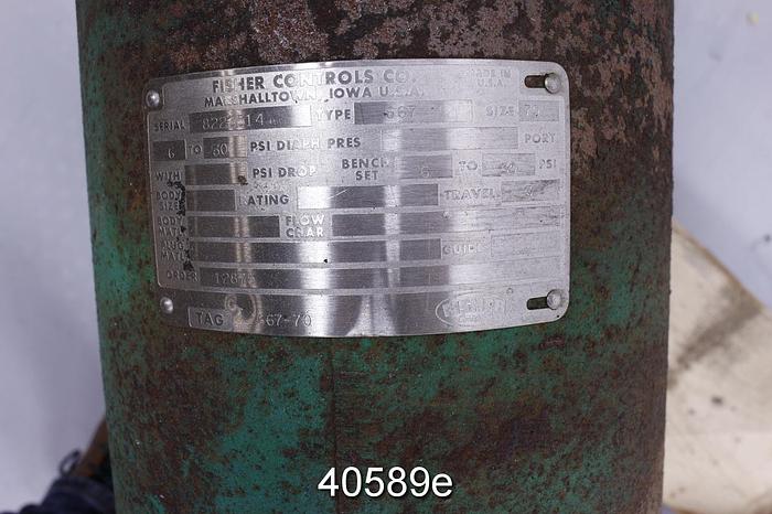 Used Fisher Direct Steam Injection Heater Valve, 6x6x6", Stainless Steel Body #40589