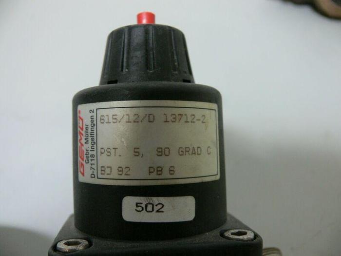 Used Lot of 2 - Spirax Sarco BPT13S 16bar 225C Valve + Gemu 615/12/D Pst 5, 90 Grad C