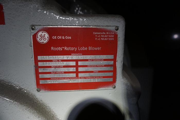 Used ROOTS ROTARY LOBE BLOWER 1200 RPM UNUSED SPARE