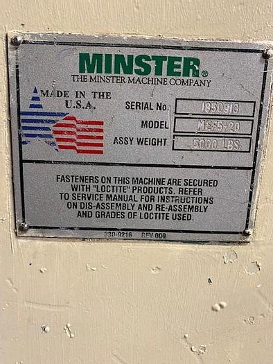 20" Minster Servo Feeder