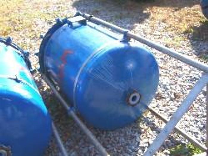 Used Pfaudler approximately 100 gallon vertical glass lined vacuum receiver