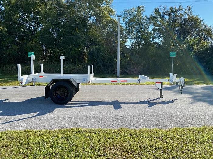 Used 2003 Pike 33N 15000 lb SA Extendable Pole Trailer - 35101