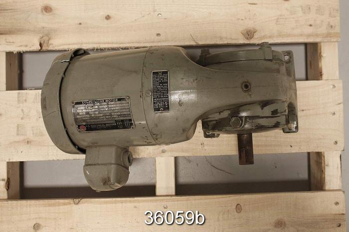 Used US Electric F-8091-00-172 Syncrogear Motor, 1 Hp, 1.25/1 Ratio #36059