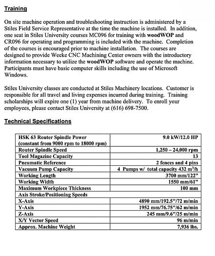 Used Weeke Vantech 512 CNC