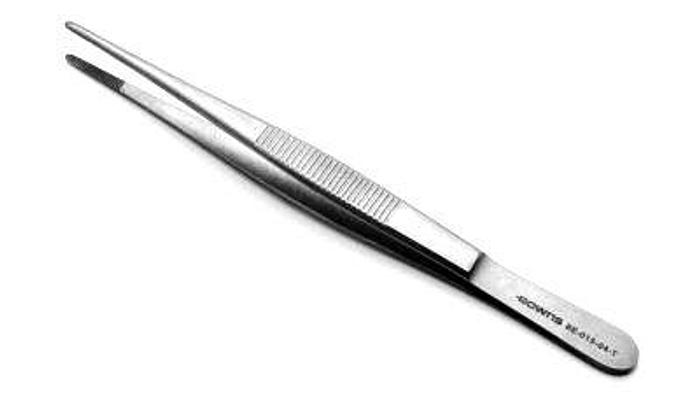 Used Forceps Tissue Dissecting Standard Point Plain 125mm (5in)
