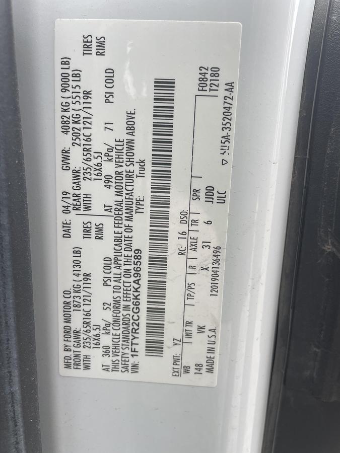 Used 2019 Ford Delivery van