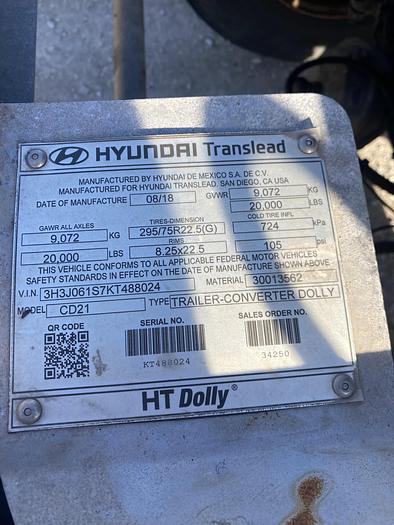 Used 2019 Hyundai Translead