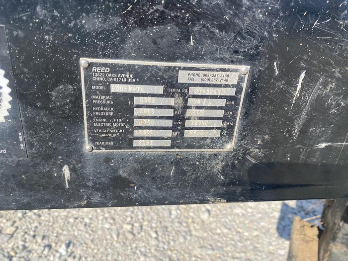 Used Reed B50 cement pump