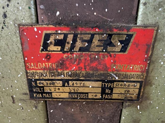 Used 1975 CIFES Star E-6 Spot Welder