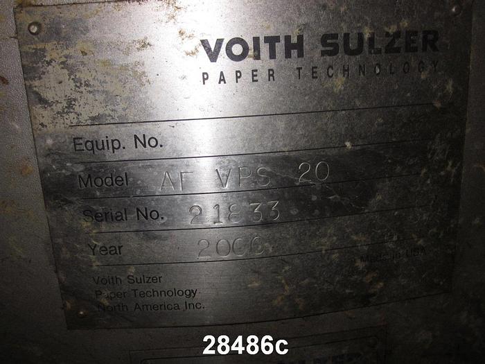 Used Voith Vps 20 Pressure Screen, Vps 20, #28486