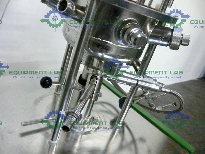 Used Braun 880 141/0 13.7L 1.3 bar 124C Schott Gerate Glass Bio Reactor + .75kW Motor