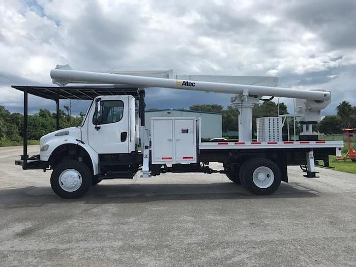 Used 2007 Freightliner M2 4X4 Flatbed Altec LRV-55 60ft Over-Center Bucket Truck -C41775