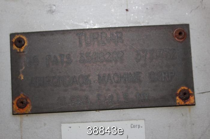 Used Adirondack Machine 5' Turbar Pulper #38843