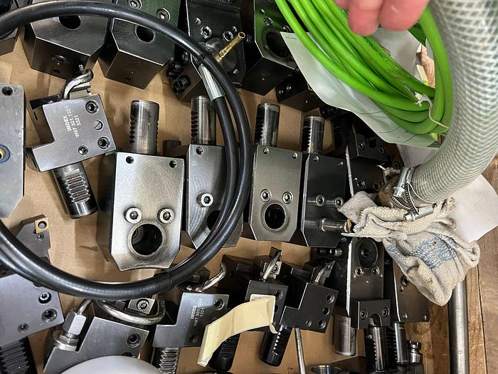 Used INDEX C 42 - TWIN SPINDLE - 3 TURRET CNC LATHE C axis Y axis