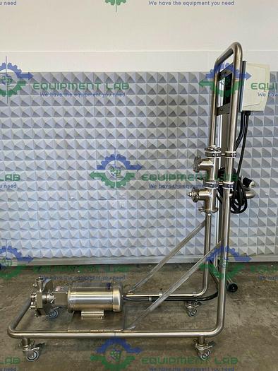 Used Fristam FPR742 Centrifugal Pump on Stainless Steel Rolling Cart w/ Controller