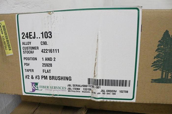 Unused Beloit DD4000 Refiner 24" Diameter Disc Plate Set #32354