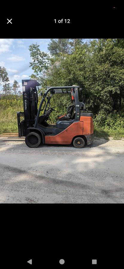 Used 2021 Toyota 8000 Lb Forklift