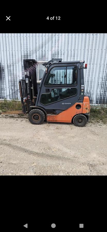 Used 2018 Toyota 8 Series Diesel Forklift