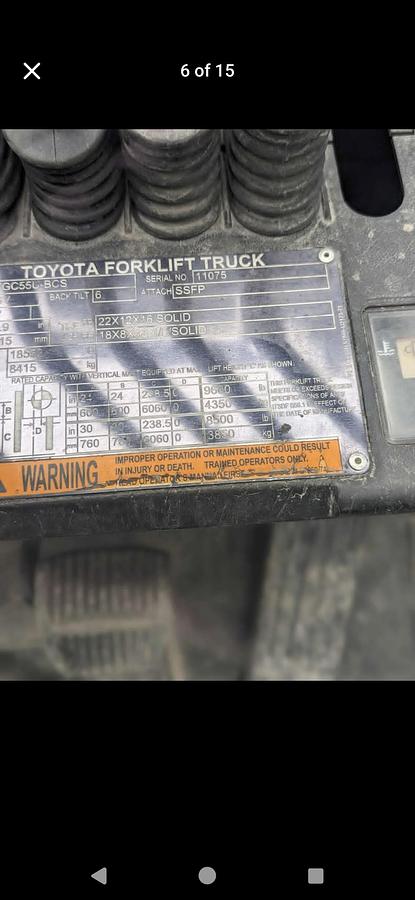 Used 2018 Toyota 12000 l