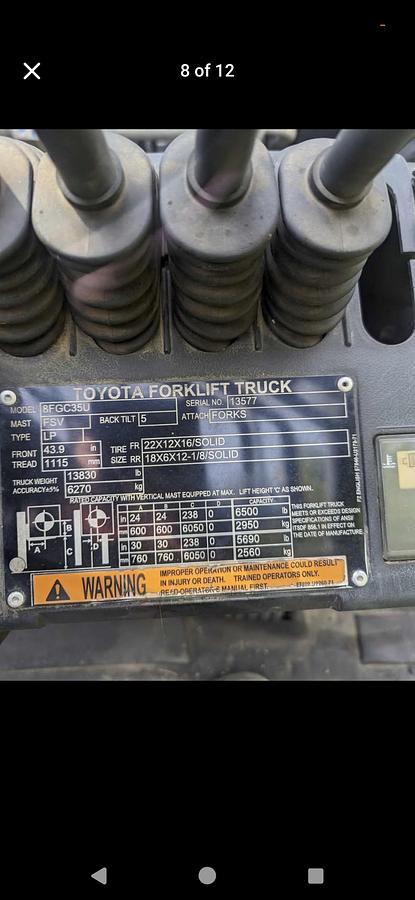 Used 2021 Toyota 8000