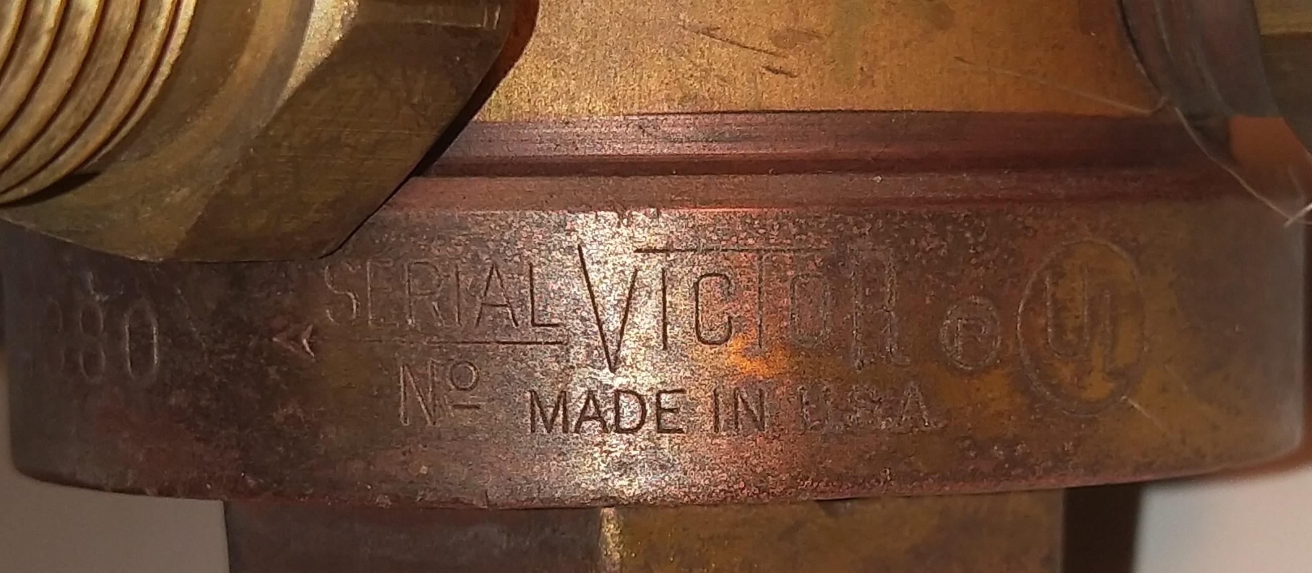 Used Victor SR-201 Acetylene Gas Regulator - CGA 296