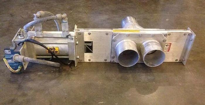 Used Salina Vortex 5" Air Actuated Gate Valve D5-2ALY Knife Valve Cylinder DAC45AC