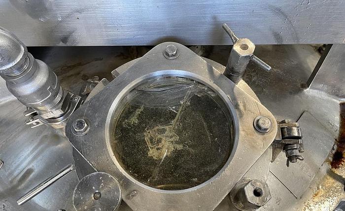 Used 250 LITER J.C. PARDO TRIPLE MOTION VACUUM KETTLE - 316 S/S - 20 PSI/FV/100 PSI JACKET