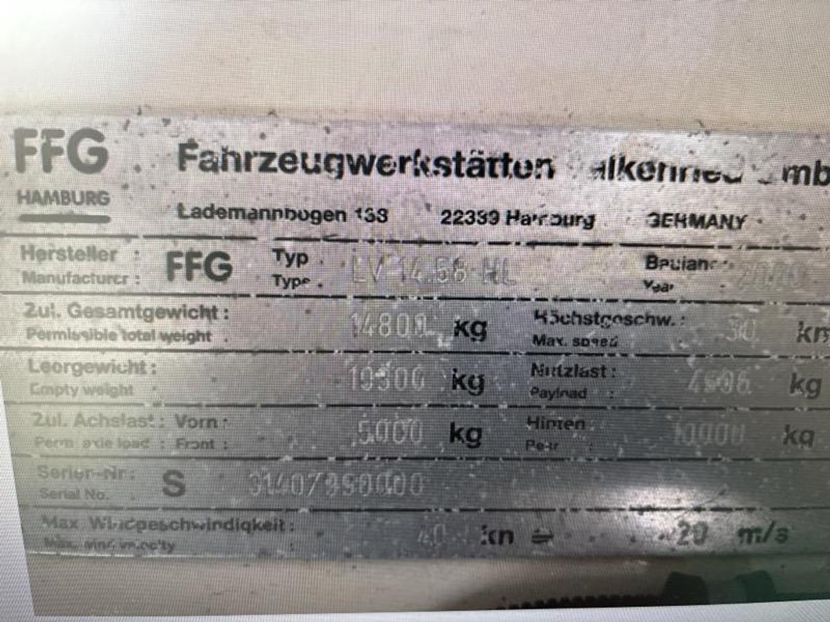Used 2000 FFG FFG-LV1458-HL