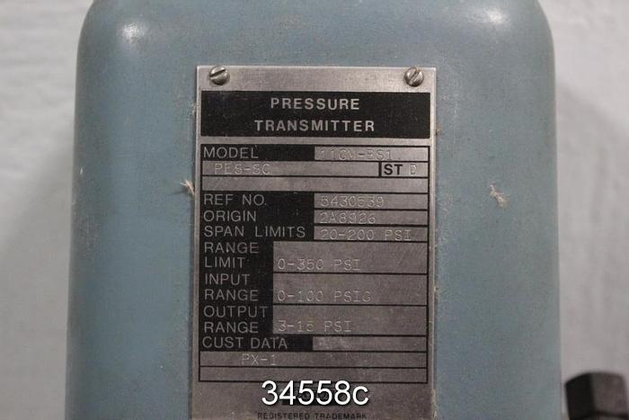 Used Foxboro Pressure Transmitter, 11GM-BS1 #34558
