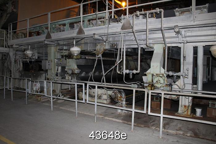 Used 238" Wire Width Complete Fourdrinier Paper Machine #43648