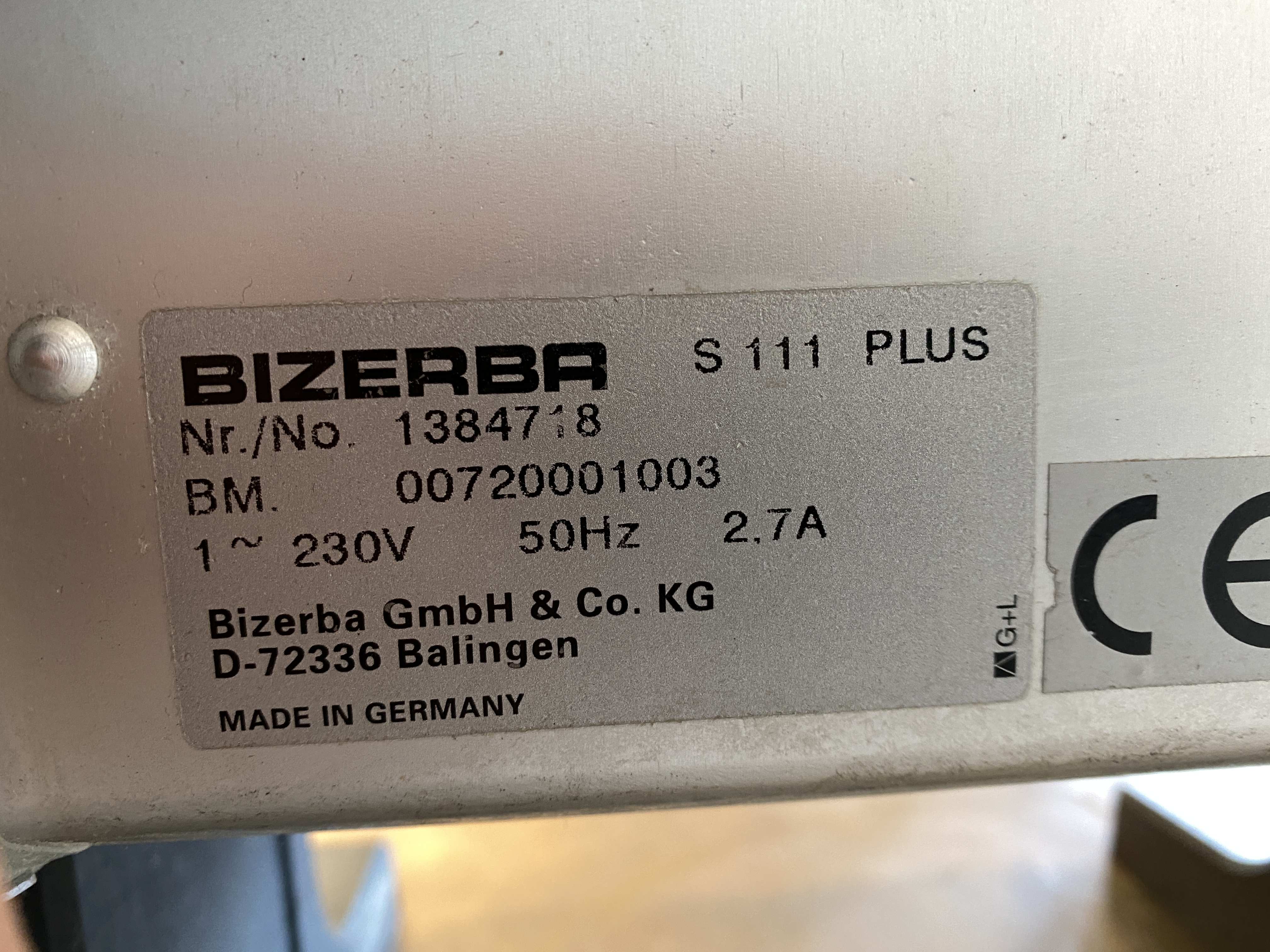 Refurbished #1371 Mörare Bizerba 