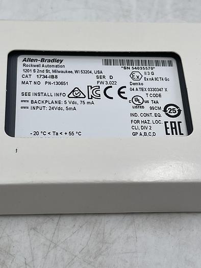 Allen-Bradley 1734-IB8 Ser D 