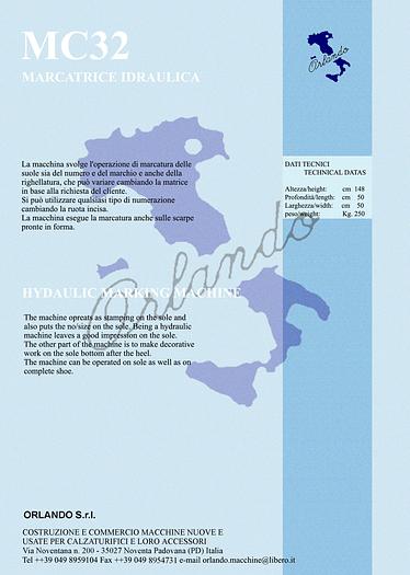 MC32 - MARCATRICE IDRAULICA / HYDRAULIC MARKING MACHINE
