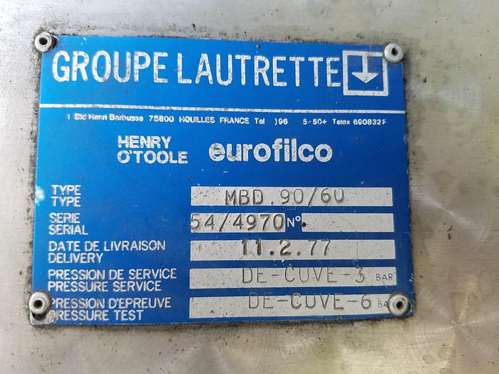 Used 60 LITER/15 GALLON GROUPE LAUTRETTE RPA PROCESS MIXER/EXTRUDER – S/S – VACUUM – JACKETED