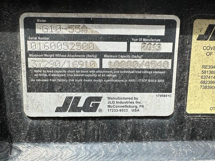 Used 2013 JLG G10-55A